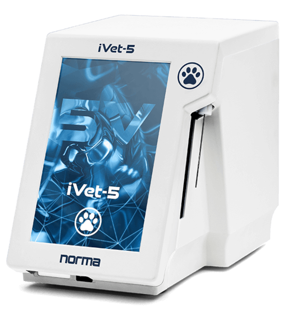A smart, 5-diff veterinary hematology analyzer
