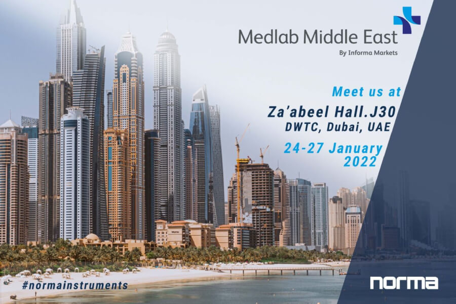 Norma will exhibit at Medlab 2022 in Dubai
