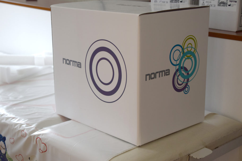 Quick and gentle, on the spot blood test at the pediatric clinic